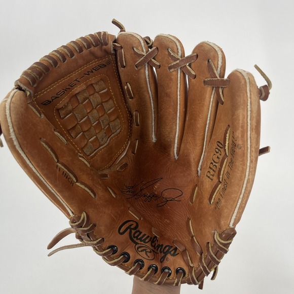 Rawlings Pants - Rawlings RBG90 Ken Griffey Jr Signature Baseball Glove Mitt 11" RHT Basket Web